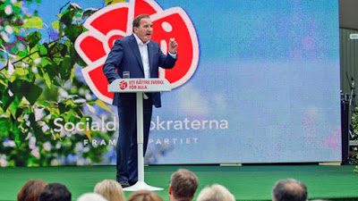 Almedalen: Löfven spänner bågen